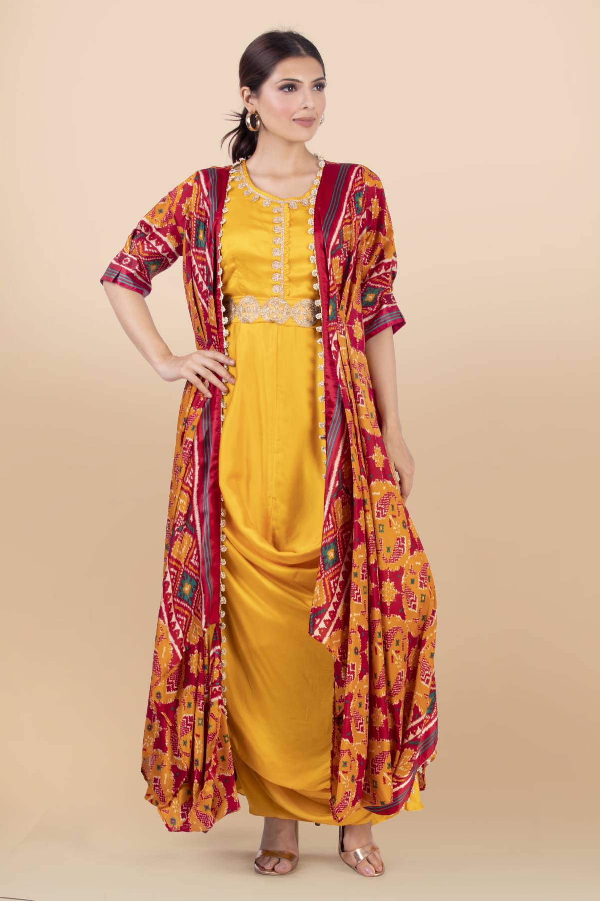 Buy Banarsi Silk Jacket Set for Women Online